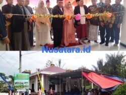 Sekcam Selupu Rejang Resmikan Masjid An-Nur Hasyim di Air Meles Atas
