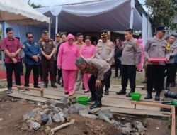 Kapolda Bengkulu Resmikan Groundbreaking Bedah Rumah Korban Kebakaran di Rejang Lebong