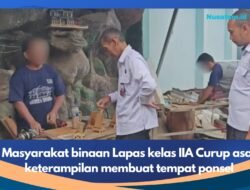 Warga Binaan Lapas Curup Asah Kemandirian lewat Pembuatan Kerajinan Tempat Ponsel