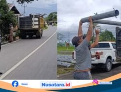 Dishub dan DPUPRPKP Pasang Portal di Air Meles, Cegah Truk Bertonase Besar Rusak Jalan Lingkungan