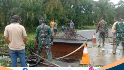 Longsor Jembatan di Teramang Jaya, Akses Pondok Baru–Nanggalo Terbatas