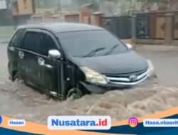 Hujan Deras, Jalan Desa Teladan Curup Kembali Tergenang; Warga Soroti Proyek Normalisasi Drainase