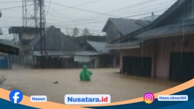 Banjir Lebong Meluas, BPBD, Camat, Kades Siaga Dampingi Warga