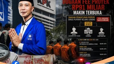 KPK Periksa Petinggi PAN Rejang Lebong, Dugaan Fee Proyek Rp91 Miliar Makin Terbuka