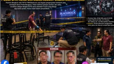 Olah TKP Blackrock Bengkulu, Polisi Sita Kursi dan Dalami Dugaan Pengeroyokan Berdarah
