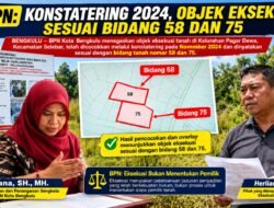 BPN: Konstatering 2024, Objek Eksekusi Sesuai Bidang 58 dan 75