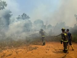 Respons Cepat Personel Dit Samapta Polda Bengkulu, Kebakaran Lahan Langsung Ditangani